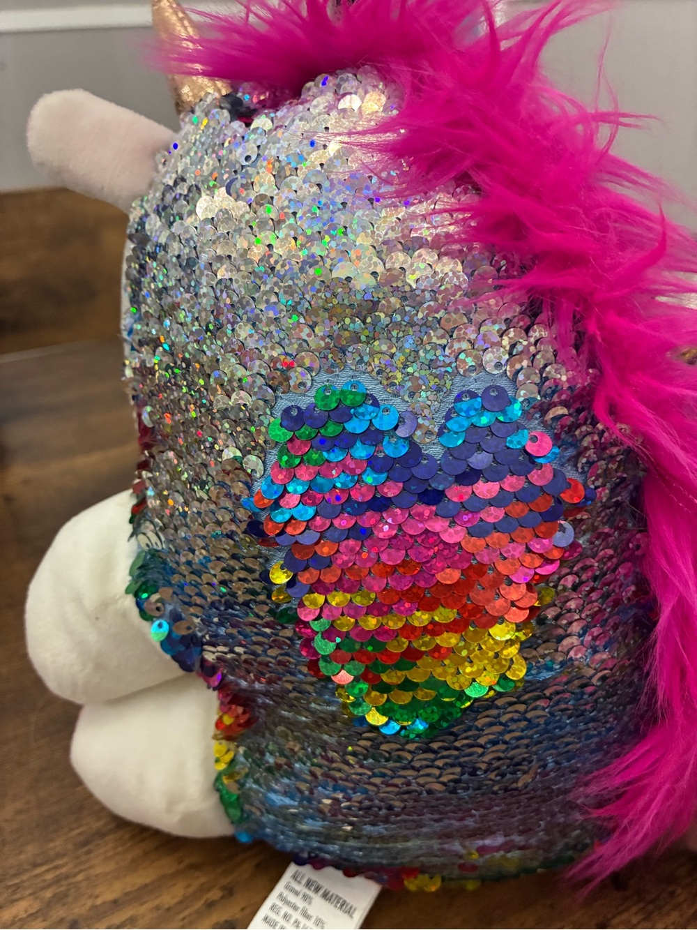 Creativity for Kids Sparkles the Unicorn Weighted Sequin Plush - Picture 4 of 8